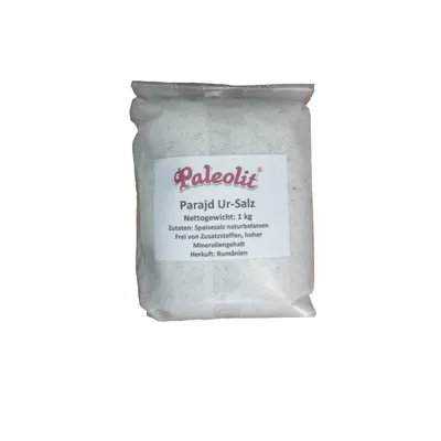 Produktbild von Paleolit Parajd Speisesalz Ursalz naturbelassen unbehandelt 1 kg Parajdi Salz