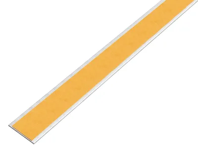 Immagine prodotto di Alberts 488833 Barra piatta, autoadesiva, alluminio, design acciaio inox, leggera, 2000 x 30 x 2 mm