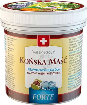 Obrázok produktu pre Kôňska Masť Forte Chladivá 500 ml - Profesionálny Liek Podporujúci Svalovo-Kostrový Systém