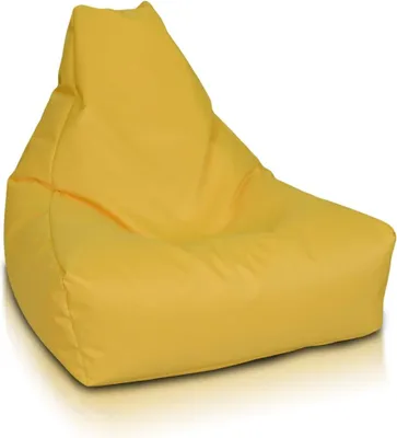 Produktbild von Ecopuf, Keiko Sitzsack, Pouf Sessel Outdoor, Bean Bag, Gelb Nc4, Mittelgroß