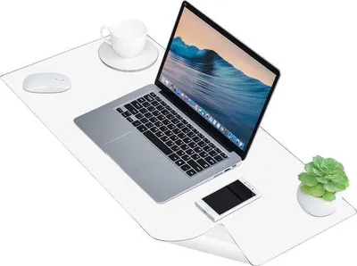 Image de Sous-main antidérapant Famanu, 80 x 40 cm - Tapis de protection pour bureau étanche en PVC