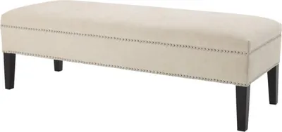 Produktbild von Casa Padrino Luxus Sitzbank Naturfarbig 140 x 50 x H. 45 cm - Designer Möbel