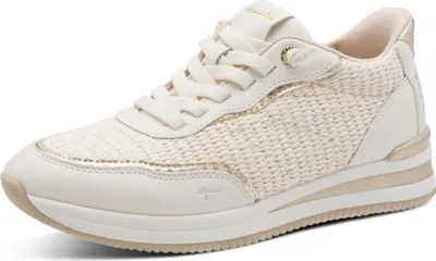 Produktbild von Tamaris Comfort Damen Sneaker Leder Schlupfschuh in Strickoptik 8-83738-46, Größe:40 EU, Farbe:Beige