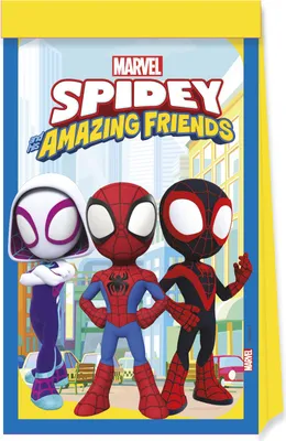Image de Spidey et ses super amis - Sacs de fête - papier - 4 pièces