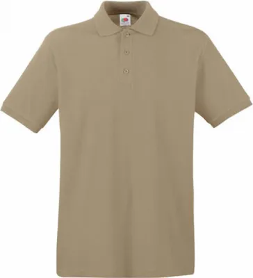 Obrázok produktu pre Fruit of the Loom 63-218-0 | Pánska polokošeľa Premium - Farba: Khaki - Veľkosť: S