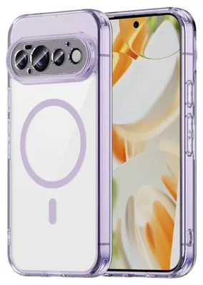 Immagine prodotto di Custodia magnetica MagSafe per Google Pixel 11, con anello magnetico e protezione per la fotocamera, colore viola