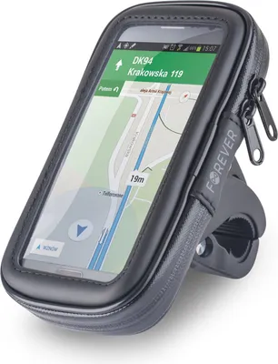 Produktbild von Forever Wodoodporny uchwyt na telefon Uchwyt na kierownicę Uchwyt na kierownicę rowerową Uchwyt na kierownicę rowerową do smartfonów (6,5 cala) XXL