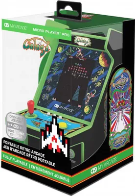Produktbild von My Arcade GALAGA Micro Player Pro, Mehrfarbig, Home button, Schaltfläche Start, 6,98 cm (2.75"), 3,5 mm, USB / Batterie, AA