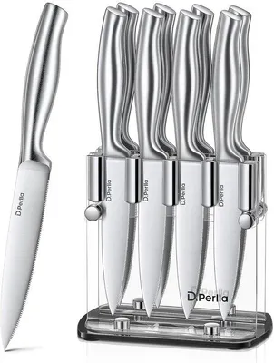 Produktbild von Famanu Steakmessenset 9-teilig - Scharf und ergonomisch - Edelstahl