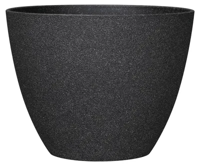 Produktbild von Blumentopf Ø: 30 x H: 24 cm Faux Concrete Black, für Innen & Aussen, 11,7 Liter