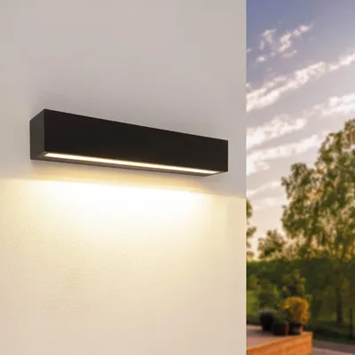 Produktbild von Ledvion LED Wandlampe Schwarz 15W 1500 lm IP44
