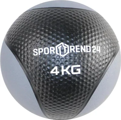 Produktbild von Sporttrend 24® Medizinball 1-12 kg in schwarz | Gewichtsball, Trainingsball, Gewicht Ball, Fitness (4kg)