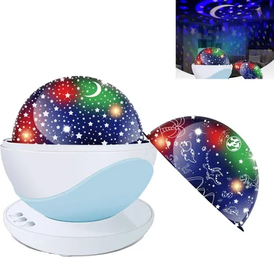Produktbild von Dinosaurier & Einhorn Sternenhimmel Projektor – 8 Lichtmodi Nachtlicht für Kinder, drehbar, USB, kreatives Geburtstagsgeschenk