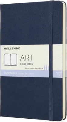 Produktbild von Moleskine Skizzenbuch, Format Large/A5, 165g Papier, Hardcover, Saphirblau