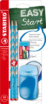 Image de STABILO B-56671-3 STABILO kit scolaire EASYgraph "S", pour droitiers, bleu