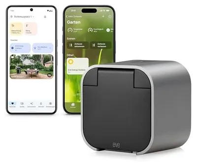 Zdjęcie produktu dla EVE Eve Energy Outdoor -etäohjattava pistorasia ulkokäyttöön, Matter