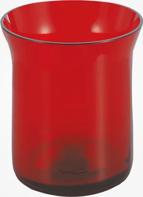 Produktbild von Ewiglicht-Glas Rubin-Rot mit erweitertem Rand (Höhe 110 mm)