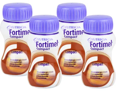 Image de NUTRICIA Fortimel Compact 2,4 chocolat Alimentation buvable, 4 solutions