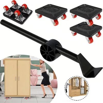 Produktbild von Möbeltransport Set, Robuste Transporthilfe mit rutschhemmender Oberfläche für schwere Möbel und Umzüge