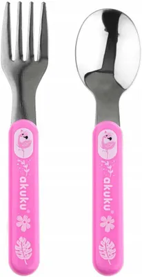 Productafbeelding van A0101 Set Metalen Besteken, Roze