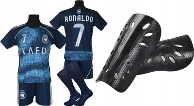 Image de RONALDO ensemble sportif tenue de football AL NASSR bleu marine taille 140