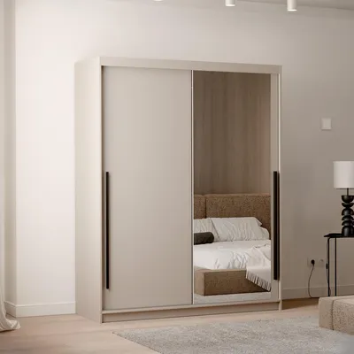 Produktbild von Schwebetürenschrank SILENTE 160 cm mit Spiegel Kaschmir