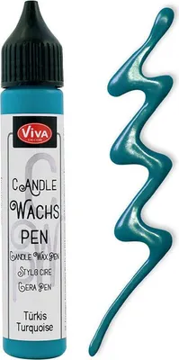 Image de VIVA DECOR Stylo de cire - turquoise - Stylo de cire pour bougies
