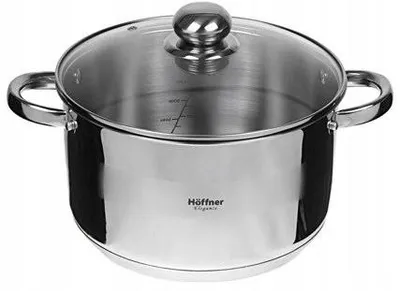 Produktbild von Hoffner Stahltopf 1L 14cm Induktion Kochtopf Edelstahl