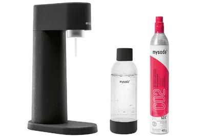 Produktbild von Mysoda Woody, Komposite, Schwarz, Edelstahl, 245 mm, 130 mm, 408 mm, 1 l