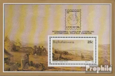 Produktbild von Briefmarken Bophuthatswana 1986 Mi Block1 (kompl.Ausg.) postfrisch Thaba Nchu