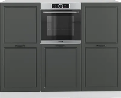 Produktbild von Küchenblock Vicco R-Line Anthrazit Landhaus/Weiß 180 cm ohne Arbeitsplatte, Model 37638
