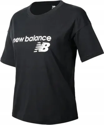 Zdjęcie produktu dla Koszulka damska New Balance czarna XS – klasyczna i stylowa