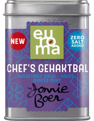 Immagine prodotto di Euroma Chef's Gehaktbal di Jonnie Boer, 47g - polpette di prima qualità, perfettamente condite