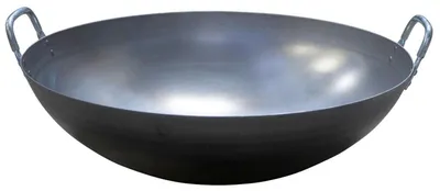 Obrázok produktu pre Wok panvica KBS Ø400 mm s 2 rukoväťami z nehrdzavejúcej ocele AISI 409