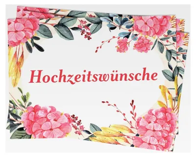 Produktbild von Hochzeitskarten - 50 Karten für gute Wünsche zur Hochzeit mit Spaßfaktor, ideale Ergänzung zum Gästebuch
