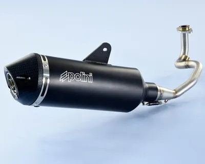 Obrázek produktu pro POLINI Maxi-Scooter Komplett Auspuffanlage - Hliník schwarz Vespa