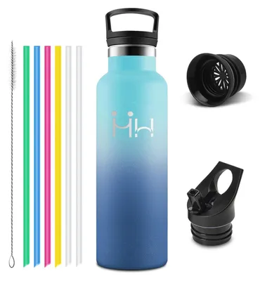 Obrázok produktu pre Mulbijeo, fľaša na vodu, nerezová oceľ 18/8, bez BPA, objem 500 ml