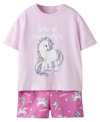 Productafbeelding van NAME IT meisjes set, model Nmffeniaz Nreg shorts, kleur Pirouette, maat 98 cm