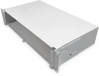 Produktbild von Digitus Glasfaser Spleißbox, ausziehbar, 2HE, Stahl, Grau, 1 Stück(e)