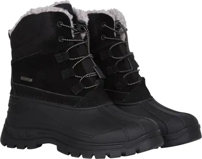 Produktbild von Mountain Warehouse - Schneestiefel für Kinder, Leder, Wasserfest MW4622 (33 EU) (Schwarz)