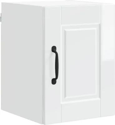Produktbild von vidaXL Geschirrspülerfront mit Regal Hochglanz Weiß 30 x 31 x 40 cm