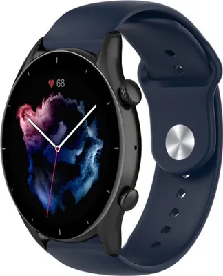 Produktbild von Strap-it Amazfit GTR 3 (Pro) Sportarmband (Dunkelblau)