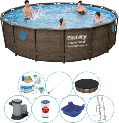 Obrázek produktu pro Bazén s příslušenstvím - Bestway Power Steel Swim Vista Round 549x122 cm
