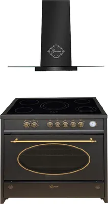 Immagine prodotto di Cucina elettrica Gurari GCH E 912 BL r + GCH T 466 BL Prime cofano aspirante 90cm