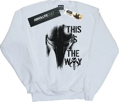 Produktbild von Star Wars - "The Mandalorian The Way" Sweatshirt für Herren BI46508 (M) (Weiß)