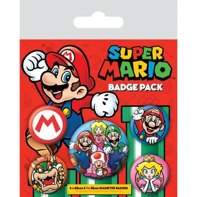 Zdjęcie produktu dla Zestaw odznak Super Mario Różne