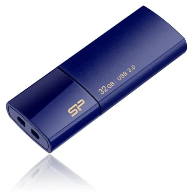Produktbild von Silicon Power Blaze B05, 32 GB, USB Typ-A, 3.2 Gen 1 (3.1 Gen 1), Dia, 9,2 g, Blau