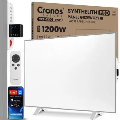 Zdjęcie produktu dla Panel grzewczy IR CRONOS Synthelith PRO CRP-1200TWP Grey