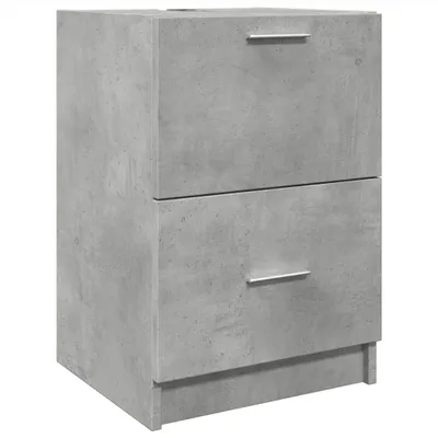 Immagine prodotto di vidaXL Mobiletto in cemento grigio 40x37x59 cm Materiale a base di legno