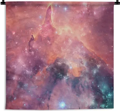 Produktbild von MuchoWow® Wandteppich Wandbehang Weltraum - Sterne - Universum 150x150 cm Tapisserie Dekoration Wandtuch - Wohnaccessoires - Modernes